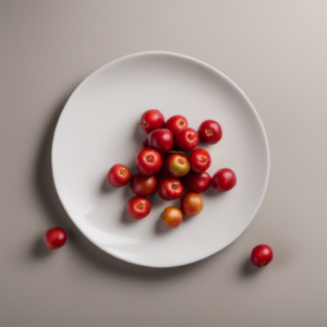 Acerola cherries on a plate